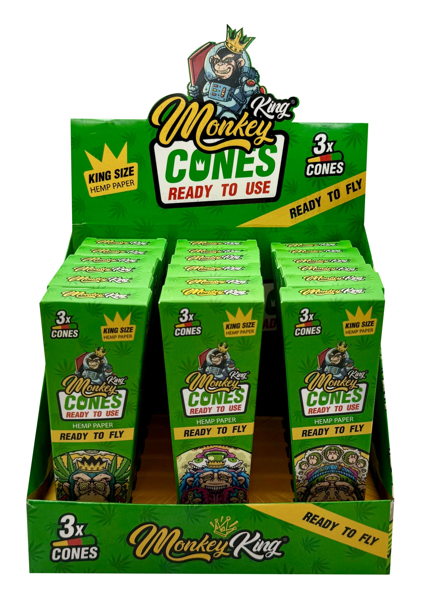 3 Cones mit Tip - Unbleached