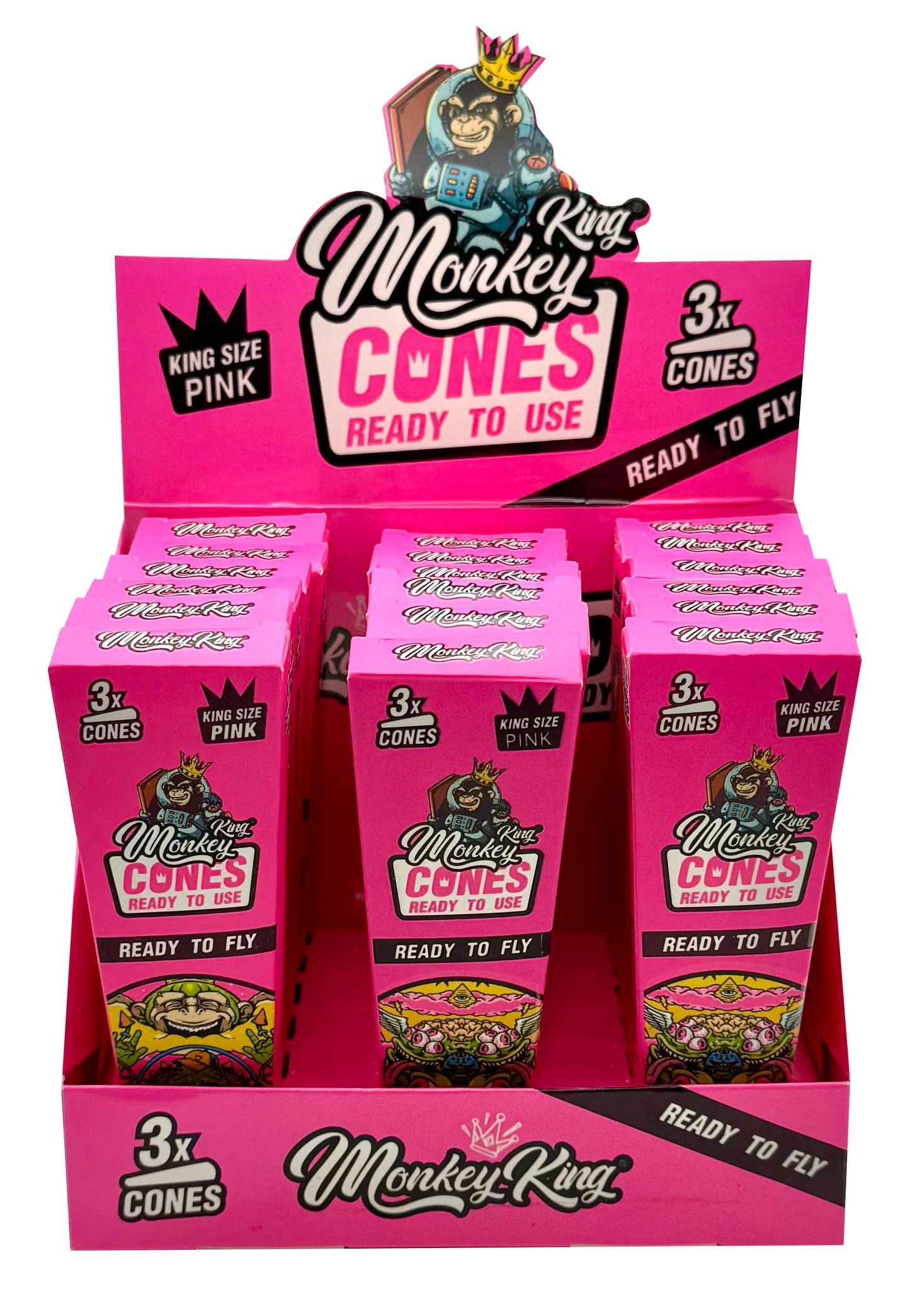 3 Cones mit Tip - Unbleached