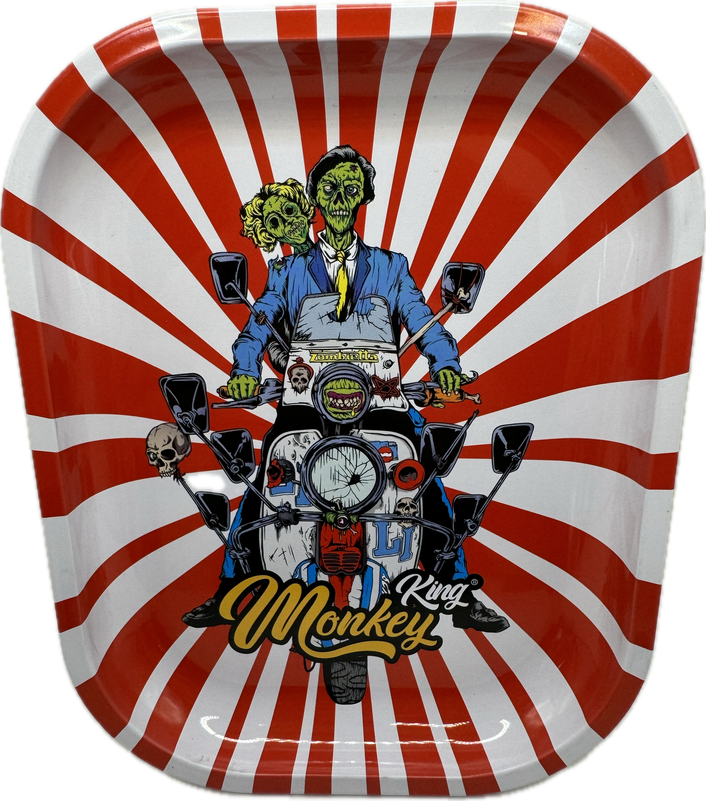 Rolling-Tray aus Metall - Vespa Ghost Rider Monkey King