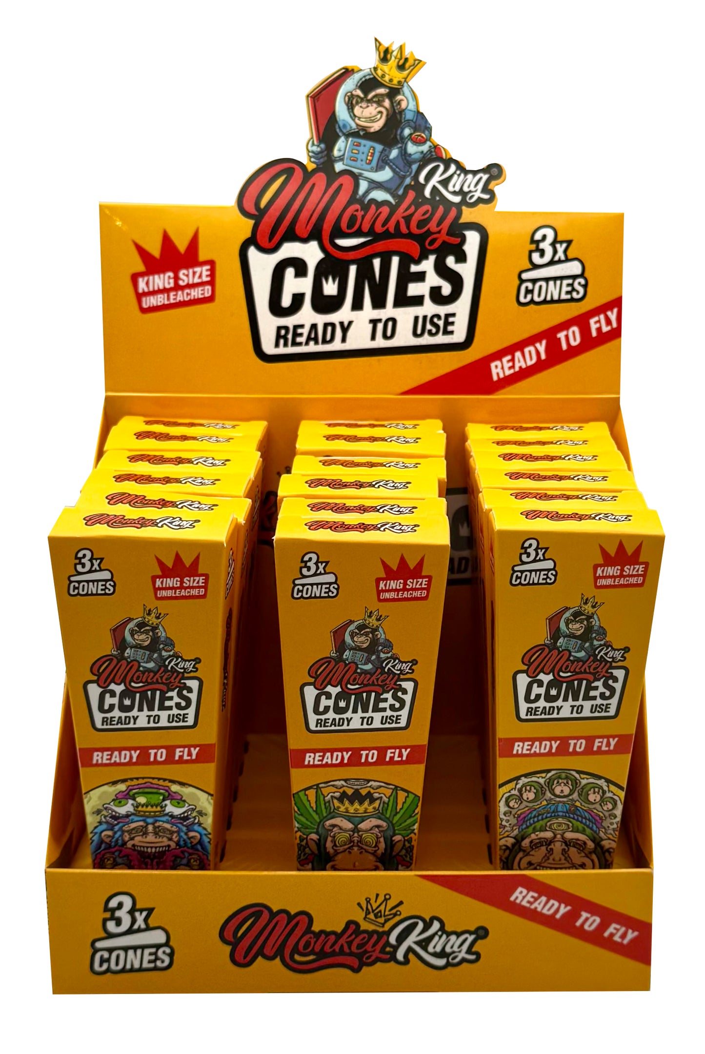 3 Cones mit Tip - Unbleached